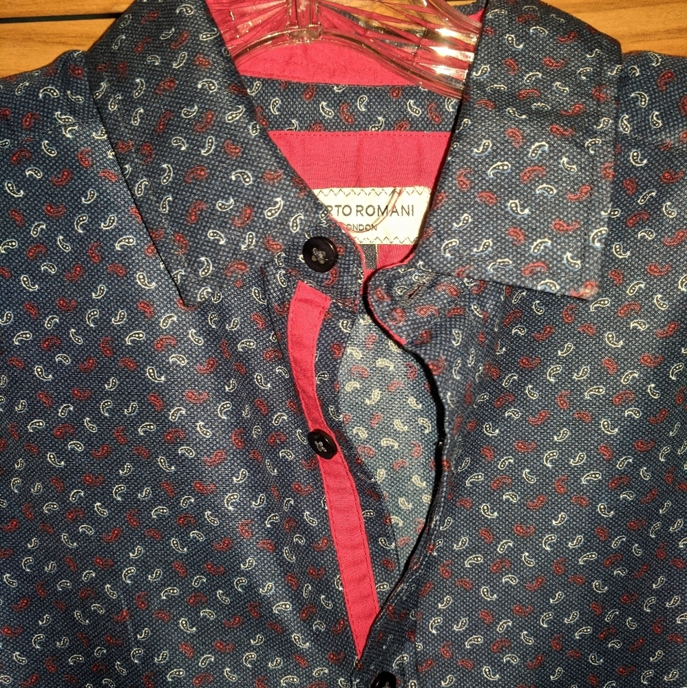 Men Dress Shirt Berto Romani Medium